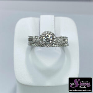 14kw Lab Grown Diamond Engagement Ring C.36 And Wedding Bandt.16 Dia Tw .76 - 001-100-01678