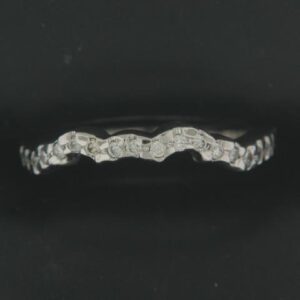 14kw Ladies Custom Curved Band Dia Tw .15 - 001-120-01356