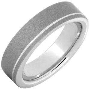 6mm Serinium Flat .5mm Off Center Grove Sandblast Size 11 - 001-150-02172