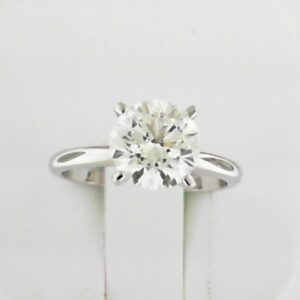 14kw Milestones Labe Grown Diamond Ring With Round 2.00ct Vs1 E - 001-191-00433