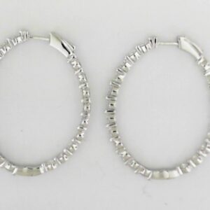 14kw Milestones Lab Grown Diamond Hoops Vs2-si2 F/g 4.00 Ct Tw - 001-191-00494