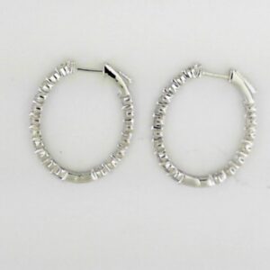 14kw Milestones Lab Grown Diamond Hoops Vs2-si2 F/g 1.50ct Tw - 001-191-00627