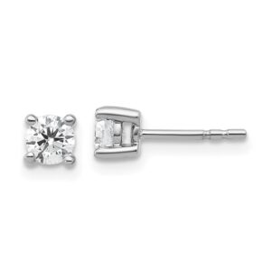 14kw Lab Grown Diamond Stud Earrings Tw .50 Vs/si1 G-h - 001-191-00660