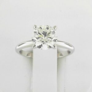 14kw Milestones Labe Grown Diamond Ring With Round 1.55ct Vs1 G - 001-191-00669