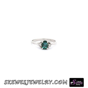 10kw Created Alexandrite Ring Dia Tw .02 - 001-200-01434