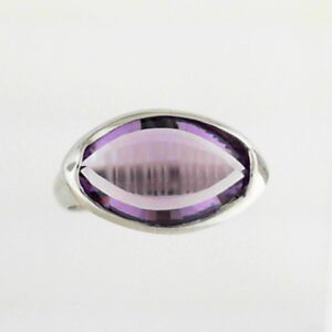 Sterling Silver 4.23ct Amethyst Ring - 001-200-01959