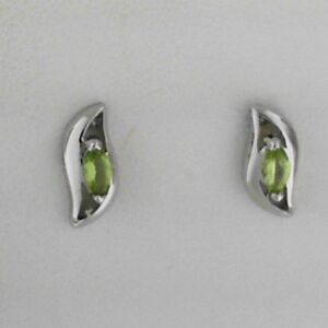 Sterling Silver Peridot Earrings .48ct - 001-210-00960