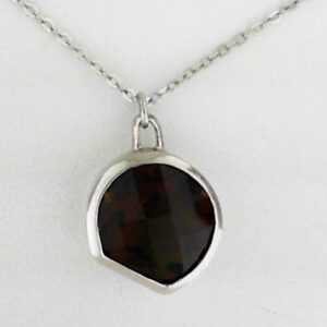 Sterling Silver Cognac Quartz Pendant 5.49ct - 001-230-01581