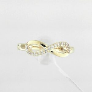 10ky Lab Grown Diamond Infinity Ring Tw .10ct - 001-300-00547