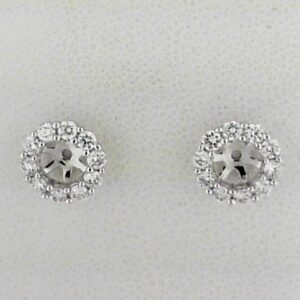 14k White Gold .50ct Tw Lab Grown Diamond Earring Jackets - 001-310-01020