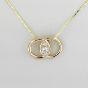 14ky Diamond Marriage Pendant Diamond Tw.12 - 001-320-01297