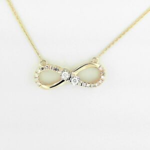 10ky Diamond Infinity Pendant Dia Tw .09 - 001-320-01306