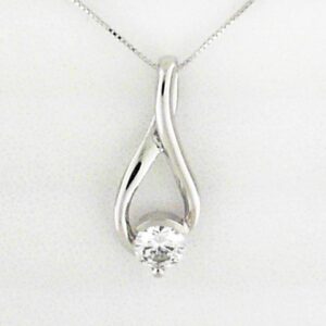 14kw Lab Grown Diamond Pendant Dia .74 Vs D/e - 001-320-01375