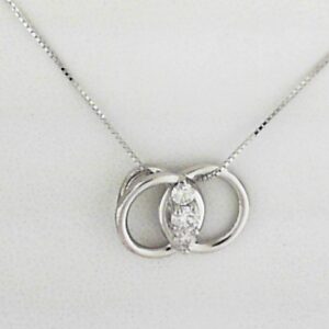 14kw Diamond Marriage Symbol Diamond Tw.24 - 001-320-01382