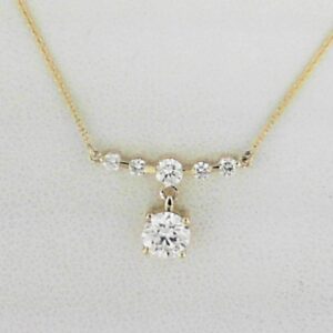 10ky Lab Grown Diamond Pendant With Dia Tw .73ct - 001-320-01437