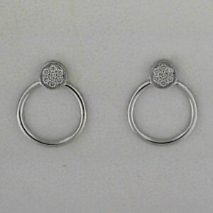 Sterling Silver Lab Grown Diamond Earrings Dia Tw .10ct - 001-610-01271