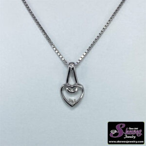 Sterling Silver Bentelli Pendant With Diamond .02tw - 001-630-02138