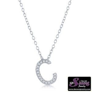 Sterling Silver 162 Micro Pave Cz Pendant-c - 001-630-02158