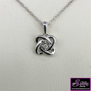 Sterling Silver Diamond Pendant Tw .02 - 001-630-02181