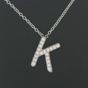 Sterling Silver 162 Micro Pave Cz Pendant- K - 001-630-02382