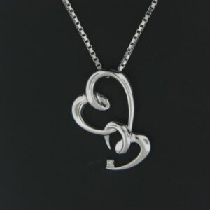 Sterling Silver Pendant With Diamond Tw .01 - 001-630-02394