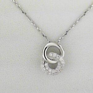 Sterling Silver Pendant With Lab Grown Diamonds Tw .25 - 001-630-02397