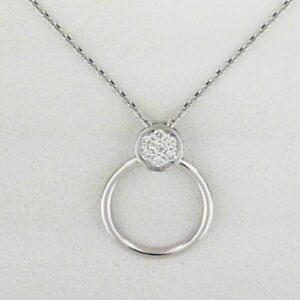 Sterling Silver Lab Grown Diamond Pendant Dia Tw .10 - 001-630-02401