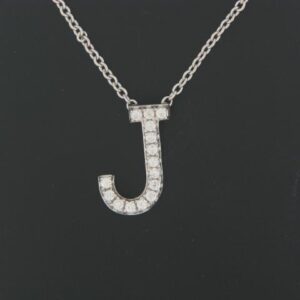 Sterling Silver 162 Micro Pave Cz Pendant- J - 001-630-02428