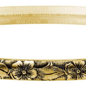 14kgf Antique Finish Floral Bangle - 001-640-00397