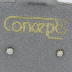 Concept Round Cubic Zircon Ears - 001-650-01346