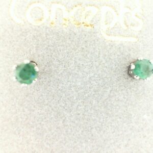 Concept Genuine Emerald Earrings - 001-650-01836