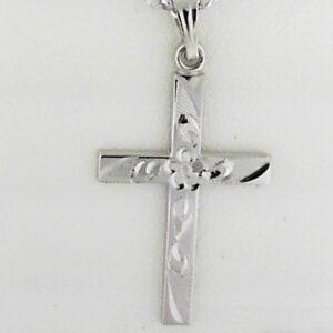 Sterling Silver Engraved Cross - 001-660-01065