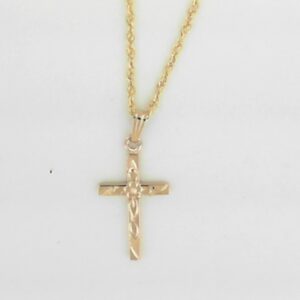 14k Gold Filled Engraved Cross - 001-660-01081