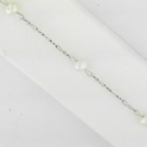 Sterling Silver 4 Cultured Pearl Bracelet 5.75 - 001-710-01228