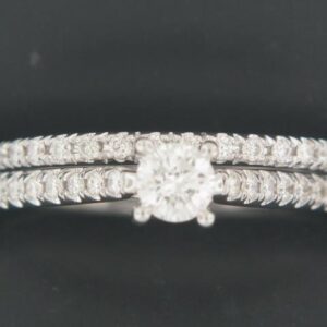 14K White Gold Diamond Semi-Mount Bridal Set