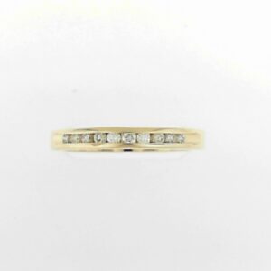 14K Yellow Gold Diamond Band with .20 Carat Total Weight