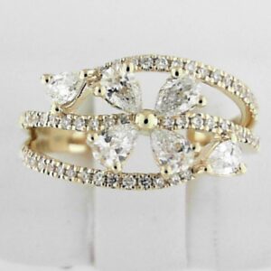 10K Yellow Gold Lab Grown Diamond Fashion Ring