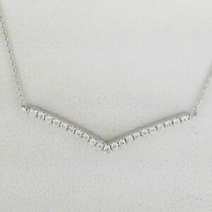 10K White Gold Lab Grown Diamond Necklace