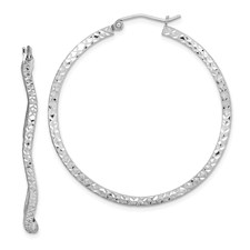 Elegant Sterling Silver Wavy Bracelet