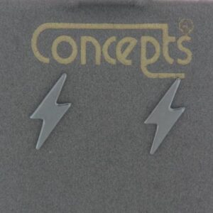 Stainless Steel Lightning Bolt Earrings