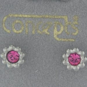 Elegant White Gold Daisy Earrings