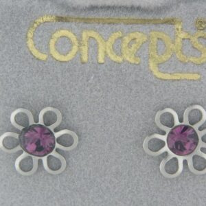 Elegant White Gold Daisy Earrings