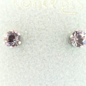 Elegant White Metal Gemstone Earrings