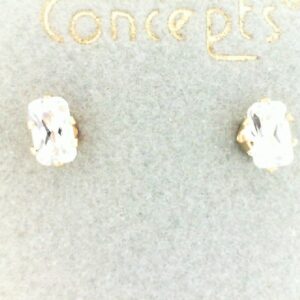 Elegant Cubic Zircon Earrings in Choice of Metal