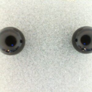 Genuine Black Onyx 6mm Stud Earrings
