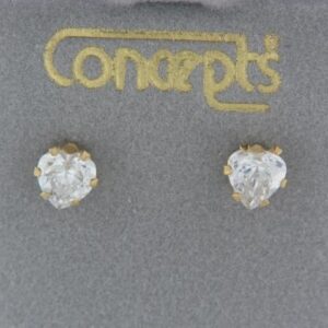 Concept Heart Cubic Zircon Earrings