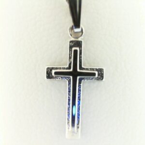 Elegant Sterling Silver Baby Cross Necklace