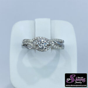 14K White Gold Lab Grown Diamond Bridal Semi-Mount Ring