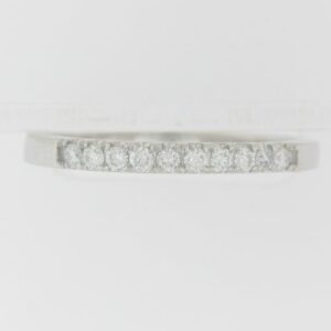 14K White Gold Ladies Diamond Band with 0.20 Carat Total Weight