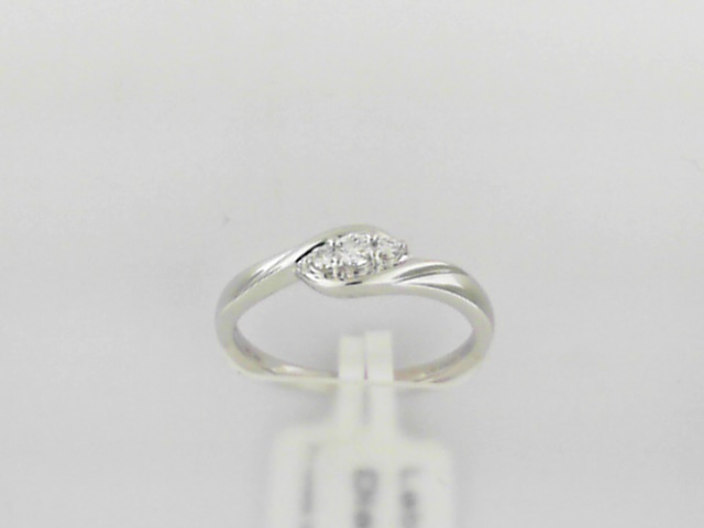 14K White Gold 3-Stone Lab Grown Diamond Ring